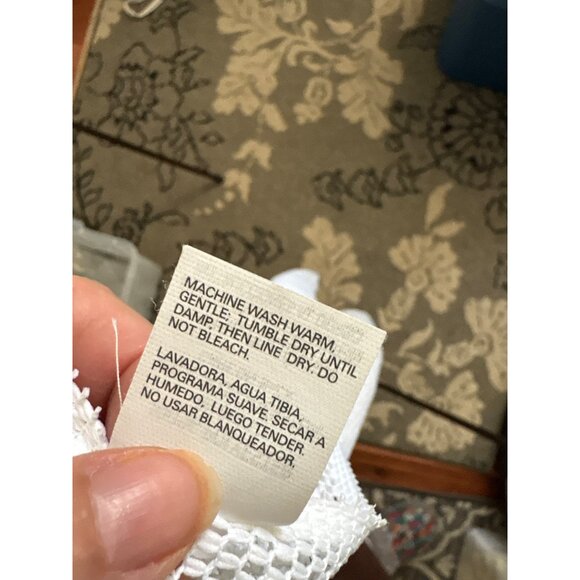 White Lace Valance Curtain 28"L X 60"W Polyester - Picture 4 of 10